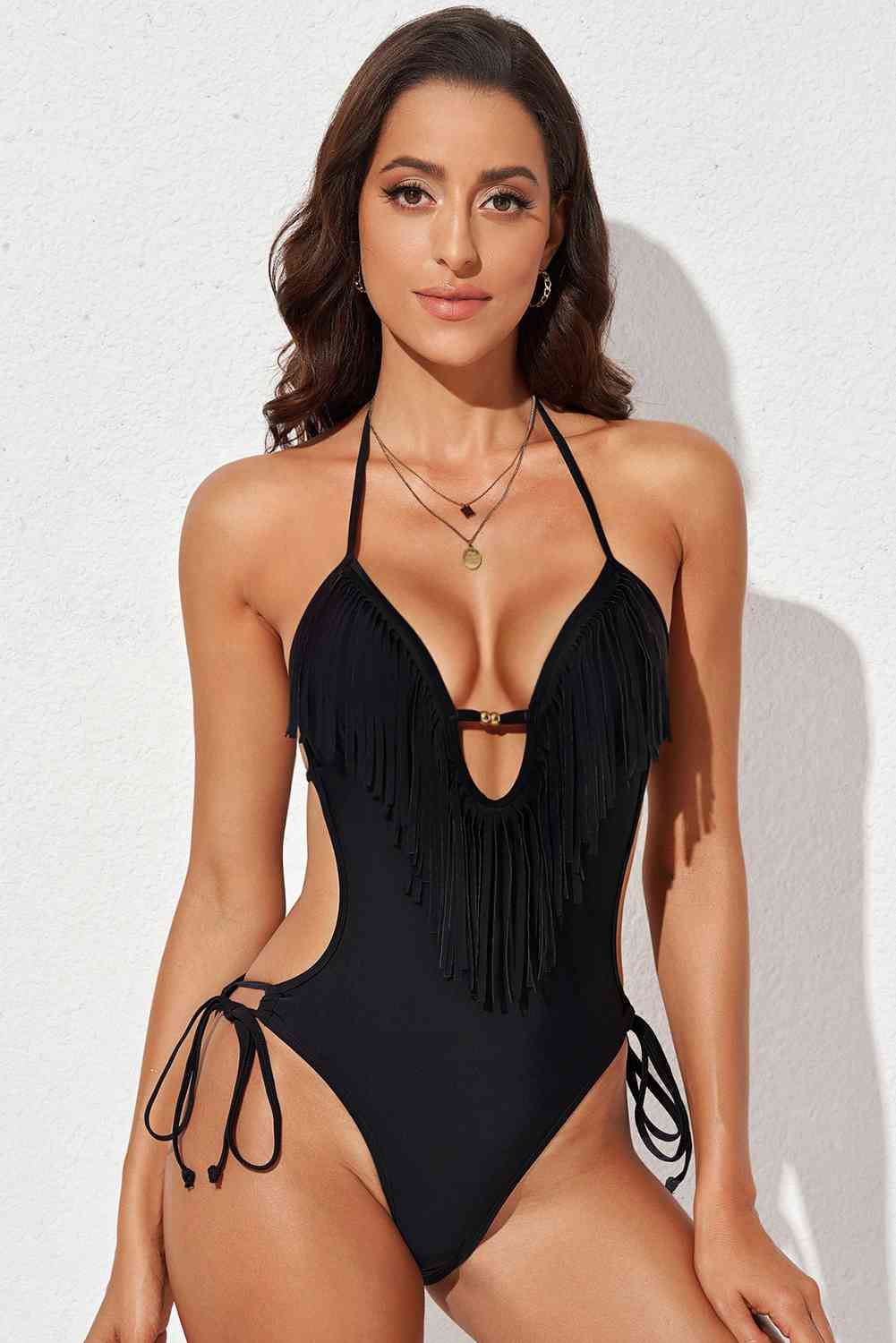 Country Club Fringe One-Piece Swimsuit