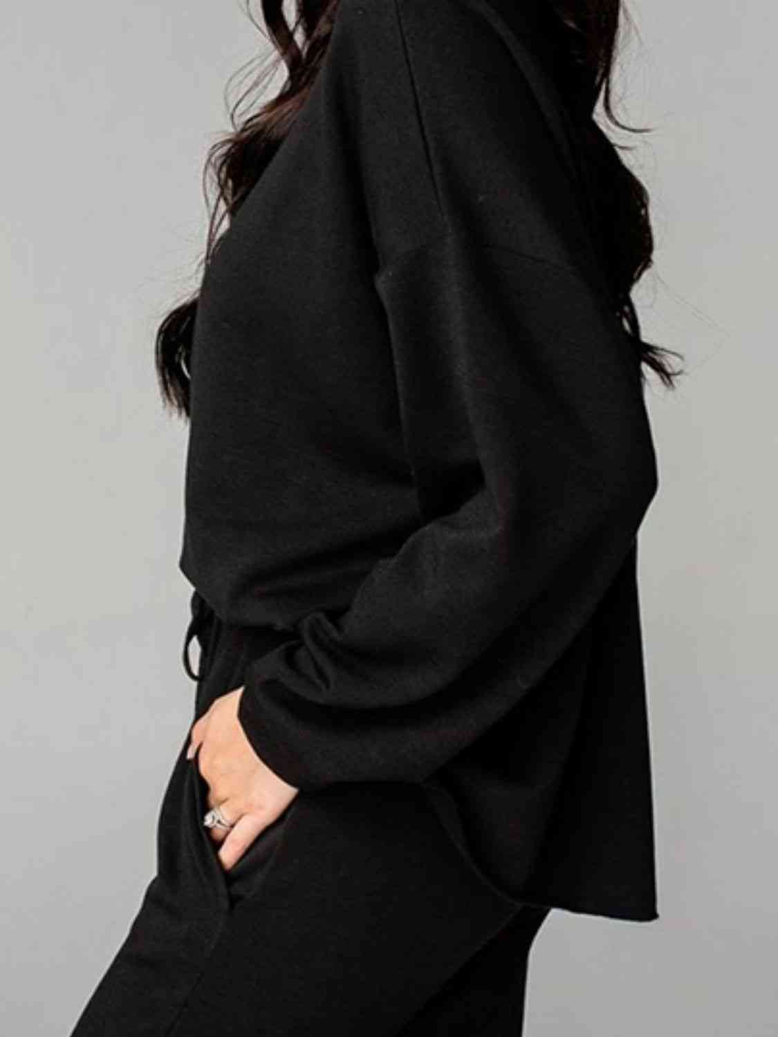 Cozy Distressed Joggers Set