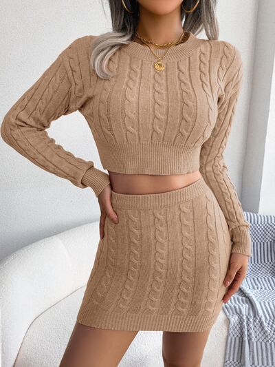 Bonfire Skirt Sweater Set