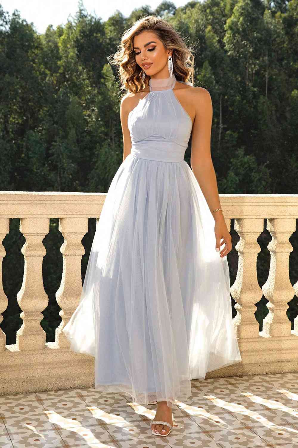 Cinderella Backless Mesh Dress