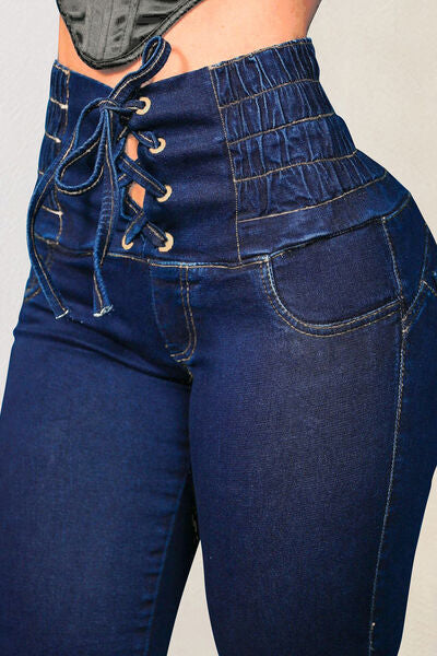 Laurel Lace-Up Jeans