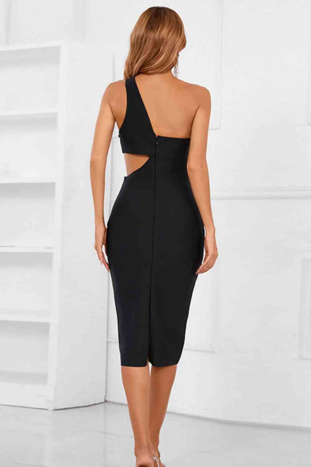 Geometry Cutout Bandage Dress